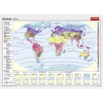 Wandkarte Die Erde, Klimazonen, 200x145cm 