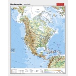 Wandkarte Nordamerika, phys.(Vorderseite), polit.(Rückseite), 131x164cm 