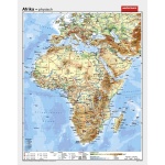 Wandkarte Afrika, phys.(Vorderseite), polit.(Rückseite), 130x165cm 