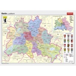 Wandkarte Berlin, phys.(Vorderseite), polit.(Rückseite), 202x147cm 