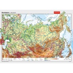 Wandkarte Nordasien,  phys.(Vorderseite), polit.(Rückseite), 202x148cm 