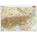 Wandkarte Österreich, physisch, 202x142cm, 