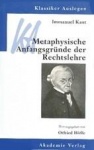 Metaphysische Anfangsgründe der Rechtslehre 
