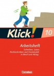 Klick! Deutsch 10. Schuljahr. Arbeitsheft mit Lösungen. Westliche Bundesländer 