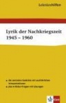 Lektürehilfen - Lyrik der Nachkriegszeit 1945 - 1960 
