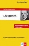 Lektürehilfen - Gerhart Hauptmann Die Ratten 