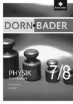 Dorn, Bader Physik SI Niedersachsen Lösungen 7/8 