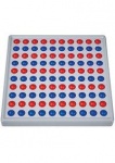 Abaco 100, 10/10 Kugeln parallel, rot/blau 
