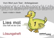 Lies mal 1 - Das Heft mit der Ente (Lösungsheft) 