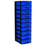 Schubladen-Container, 102 cm hoch, 30x38,8 cm (B/T), 1-spaltig, 