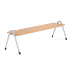 Sitzbank stapelbar, 150 cm breit, melaminharzbeschichtete Spanplatte, 