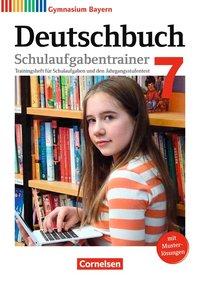Deutschbuch. 7. Schuljahr. Schulaufgabentrainer mit Lösungen 