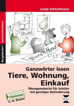 Ganzwörter lesen: Tiere, Wohnung, Einkauf 