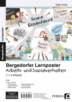 Lernposter Arbeits- und Sozialverhalten 1.-4. Kl. 6 Poster für den Klassenraum 