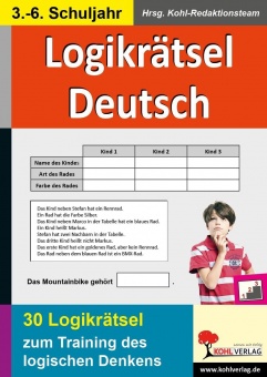 Logikrätsel Deutsch Pfiffige Logicals zum Training des logischen Denkens 