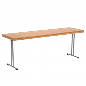 Klapptisch, 200x60 cm (B/T), 72 cm hoch, T-Fuß Schulbedarf seit 1970