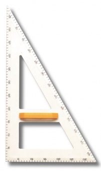 Zeichendreieck, 90°,60°,30°, Kunststoff weiß, Hypotenuse 50 cm Zeichendreieck, 90°,60°,30°, Kunststoff weiß, Hypotenuse 50 cm