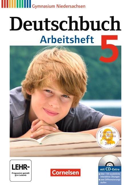 Deutschbuch. 5. Schuljahr. Arbeitsheft mit Lösungen und Übungs-CD-ROM. Gymnasium 