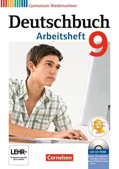 Deutschbuch. 9. Schuljahr. Arbeitsheft mit Lösungen und Übungs-CD-ROM. Gymnasium 