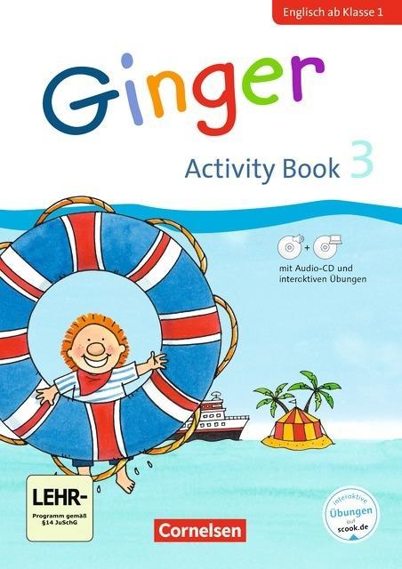 Ginger 3. Early Start Edition. Activity Book mit interaktiven Übungen 