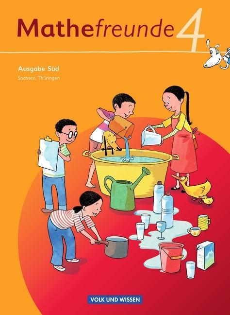 Mathefreunde 4. Schuljahr. Schülerbuch mit Kartonbeilagen. Süd 