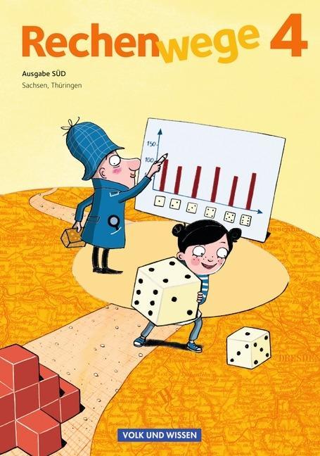 Rechenwege 4. Schuljahr. Schülerbuch mit Kartonbeilagen. Süd 
