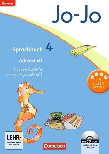 Jo-Jo Sprachbuch 4. Schuljahr. Arbeitsheft. Einzellizenz. Bayern 