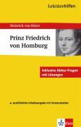 Lektürehilfen - Heinrich von Kleist Prinz Friedrich von Homburg 