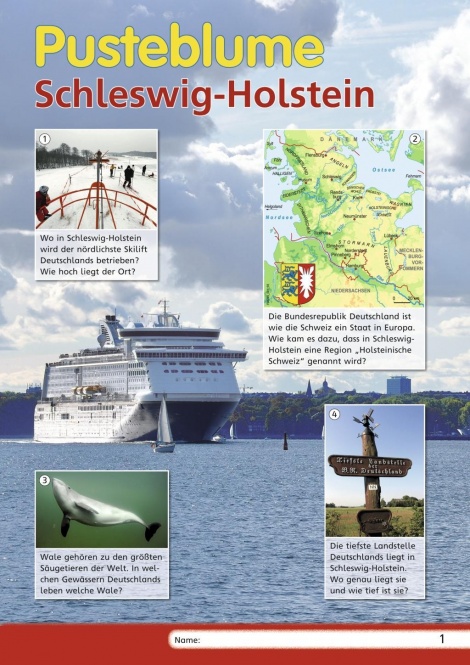Pusteblume 4. Sachunterricht. Länderheft. Hamburg, Schleswig-Holstein 