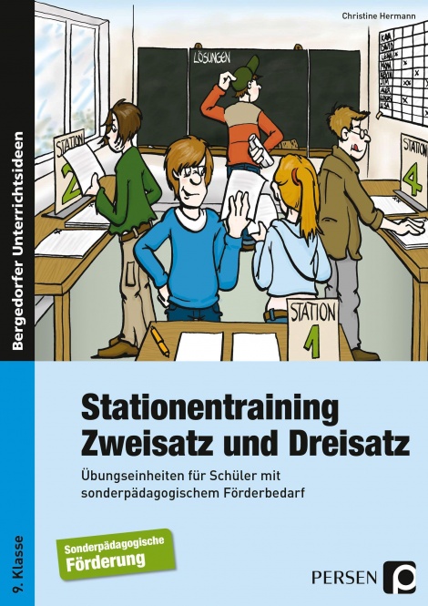 Stationentraining Zweisatz und Dreisatz 
