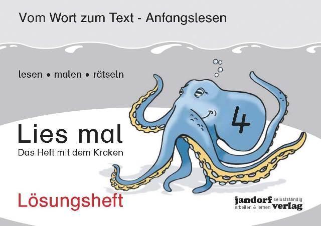 Lies mal 4 - Das Heft mit dem Kraken (Lösungsheft) 