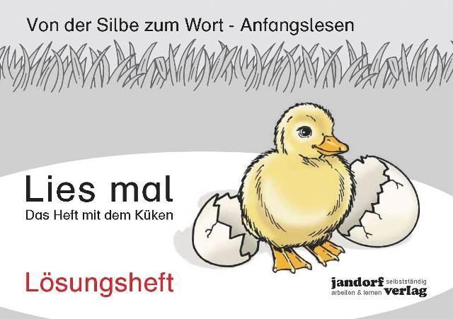 Lies mal - Das Heft mit dem Küken (Lösungsheft) 