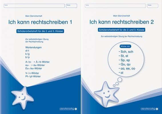 Ich kann rechtschreiben 1 und  2. zwei Schülerarbeitshefte im Set 