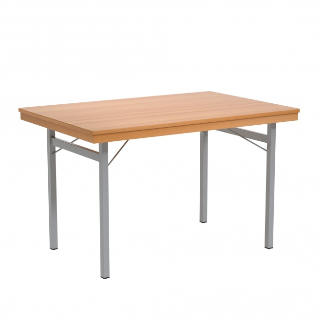 Klapptisch, 120x80 cm (B/T), 72 cm hoch, 4-Fuß Schulbedarf seit 1970