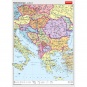 Wandkarte Süd-Ost-Europa, phys.(Vorderseite), polit.(Rückseite), 147x200 cm 