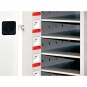 Laptopwagen für 10 Laptops, H/B/T 125 x 53 x 50 cm 